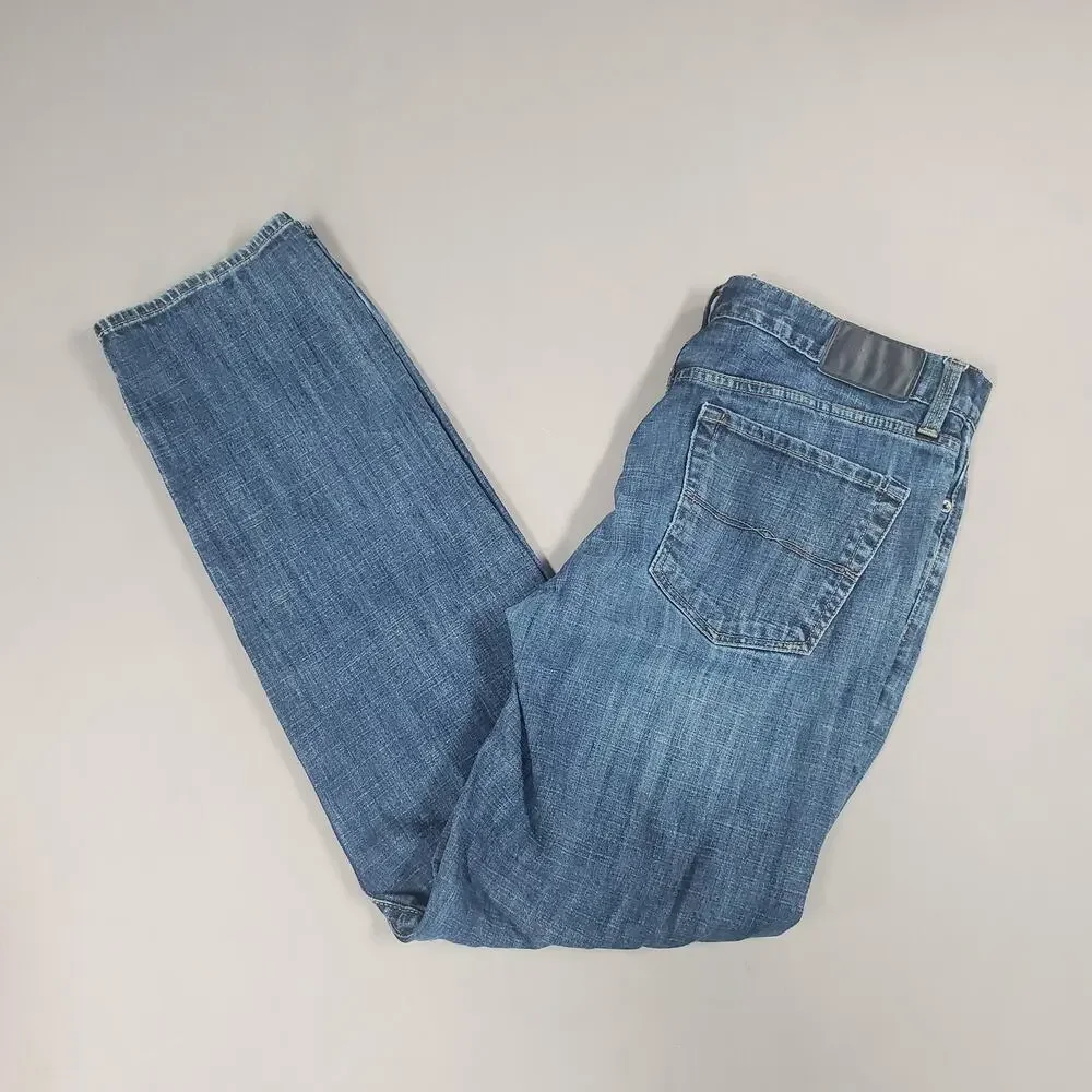 Lucky Brand 329 Mens Classic Straight Fit Jeans Size 34x34 Dark Wash